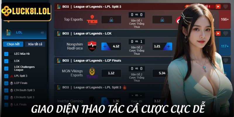 LUCK8 | Cá Cược Liên Quân | Kèo Hấp Dẫn, Tỷ Lệ Cực Ngon Cho Game Thủ 3 Người chơi mới cũng có thể thao tác đặt cược dễ dàng